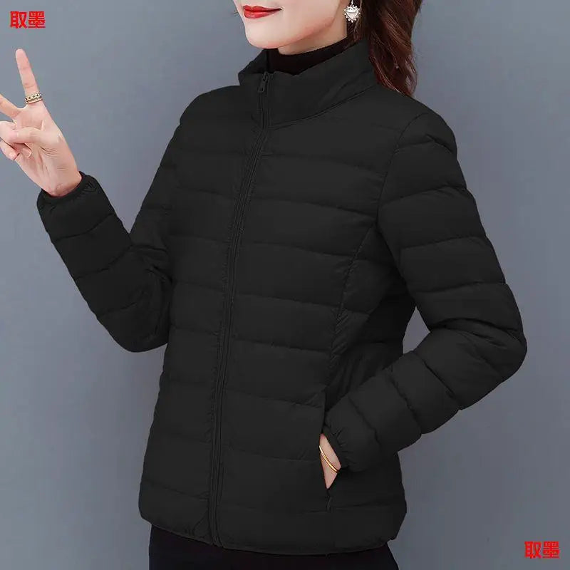 Women's Winter Lightweight Fleece Lined Cotton Jacket Hot Sale Of The Season New Style Portable Warm Short Fashion Outerwear ...