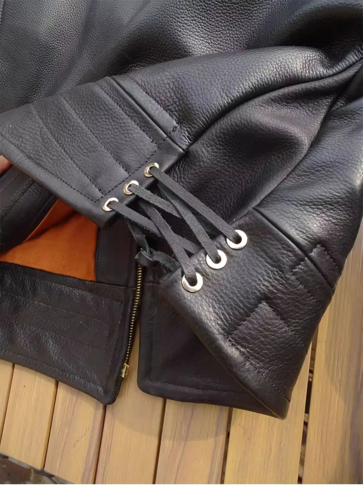 Black Winter Leather Jacket Men Sports Style Plus Size 5XL Genuine Natural Thick Cowhide Turn-Down Collar Mounted Police Coat