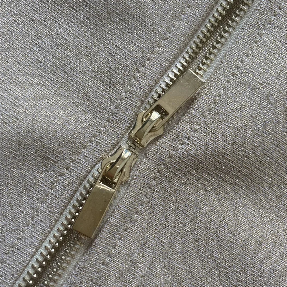 Sexy Off-Shoulder Gold Silk Silver Edge Dress 23European Women's Clothing Sleeveless Prom Night Gown Middle Skirt