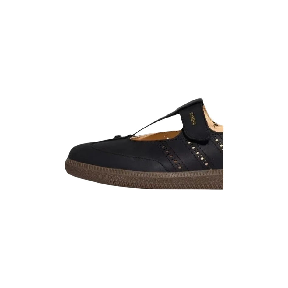 Mary Jane Samba Originals Women's Casual Shoes Leather T-Strap Flat Bottom Breathable Comfortable Lightweight Anti-slip