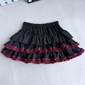 Sweet And Spicy High Waist Puffy Half-length Skirt for Women Anti-exposure Bow-knot Short Cake Skirt Spring Summer New Style