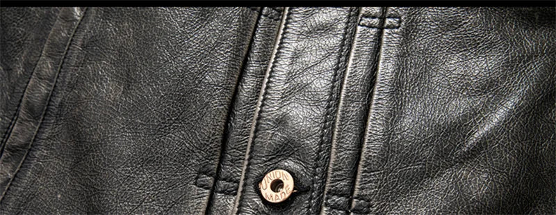 Black Spring Leather Jacket Men Vintage Style Plus Size 5XL Genuine Natural Cowhide Turn-Down Collar Single Breasted Coat
