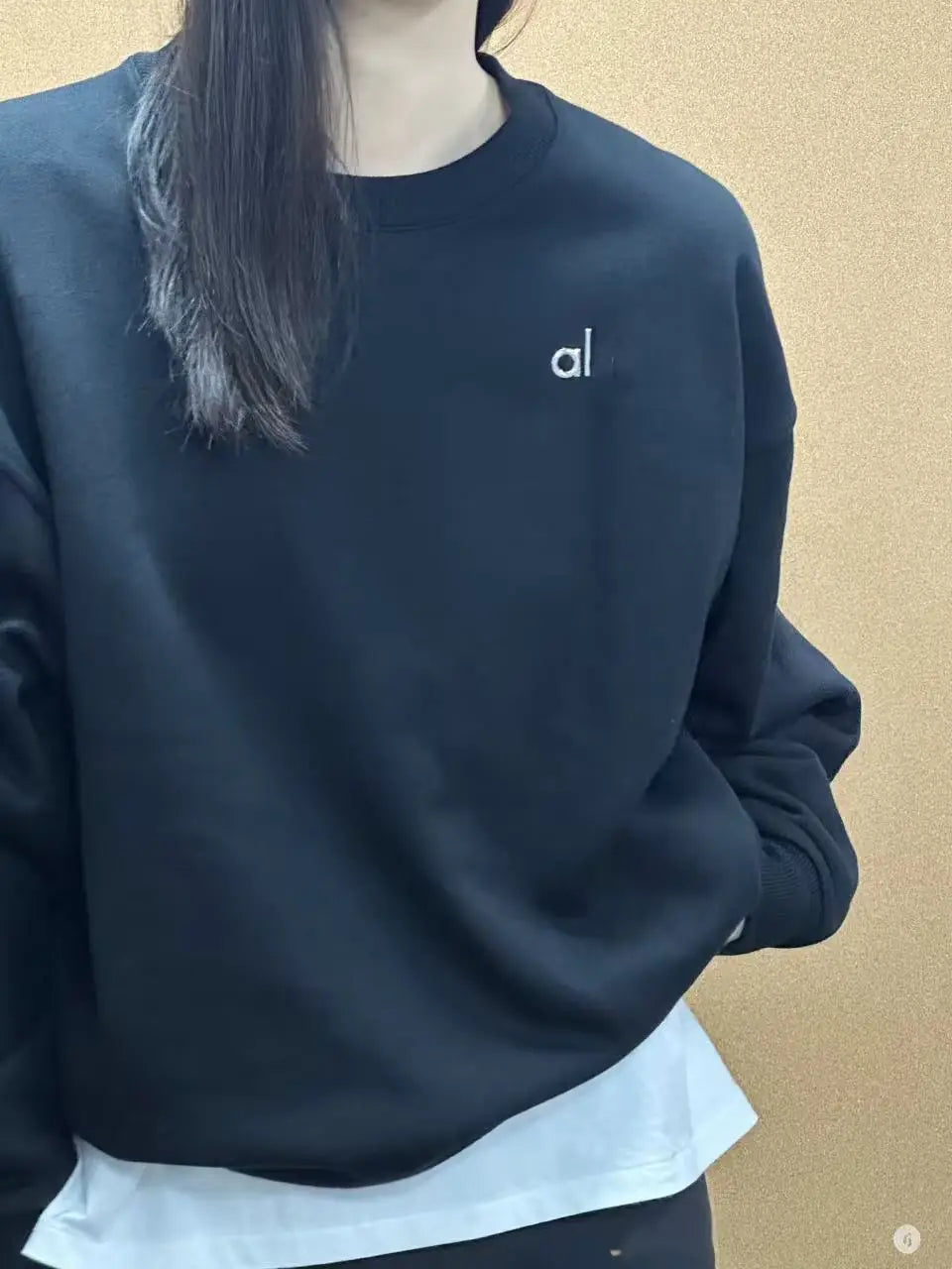 Pure Cotton Sweatshirt round Neck Casual Sporty Versatile Autumn Winter New Style Couple's Letter Print Comfortable Fit Hoodie